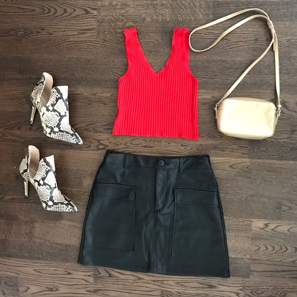 ZARA faux leather skirt for sale! - Picture 1 of 4